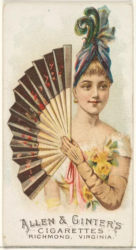 Plate 28, from the Fans of the Period series (N7) for Allen & Ginter Cigarettes Brands by Allen & Ginter, print, 1889
