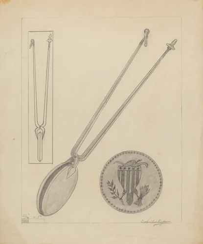 Wafer Iron by Columbus Simpson, index of american design, 1936