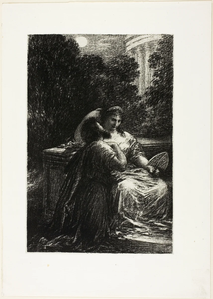 The Trojans at Carthage: Act III, Love Duet by Henri Fantin-Latour, print, 1888