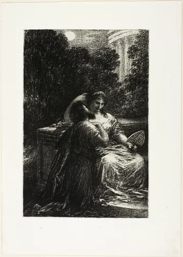 The Trojans at Carthage: Act III, Love Duet by Henri Fantin-Latour, print, 1888