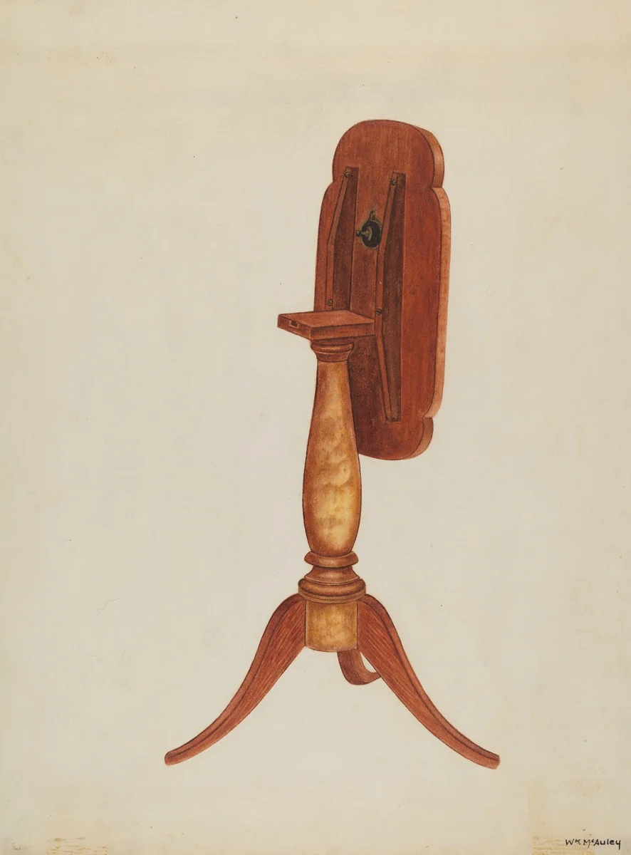 Tip-table or Cant-table by William McAuley, index of american design, 1937