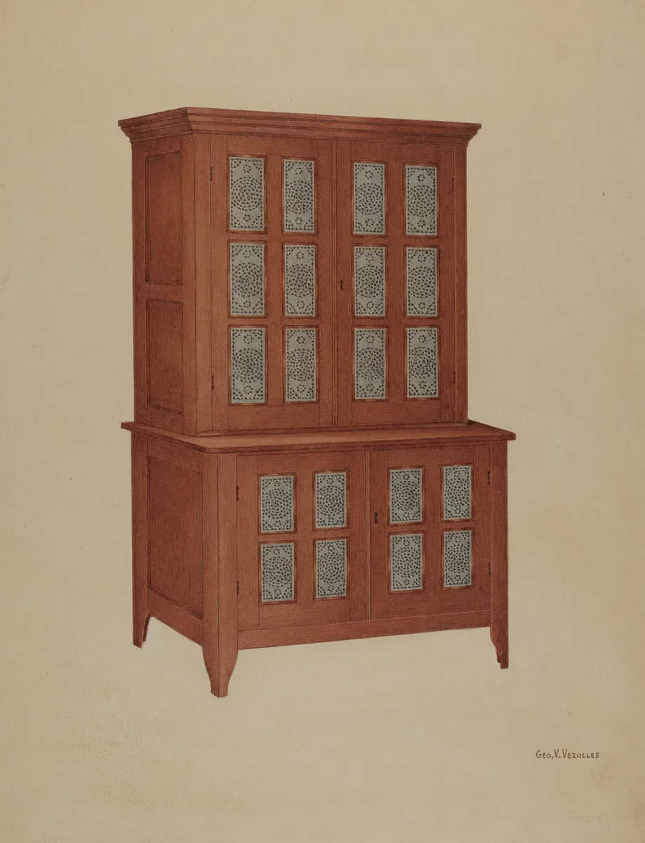 Shaker Tin Safe by George V Vezolles, index of american design, 1939