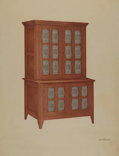 Shaker Tin Safe by George V Vezolles, index of american design, 1939