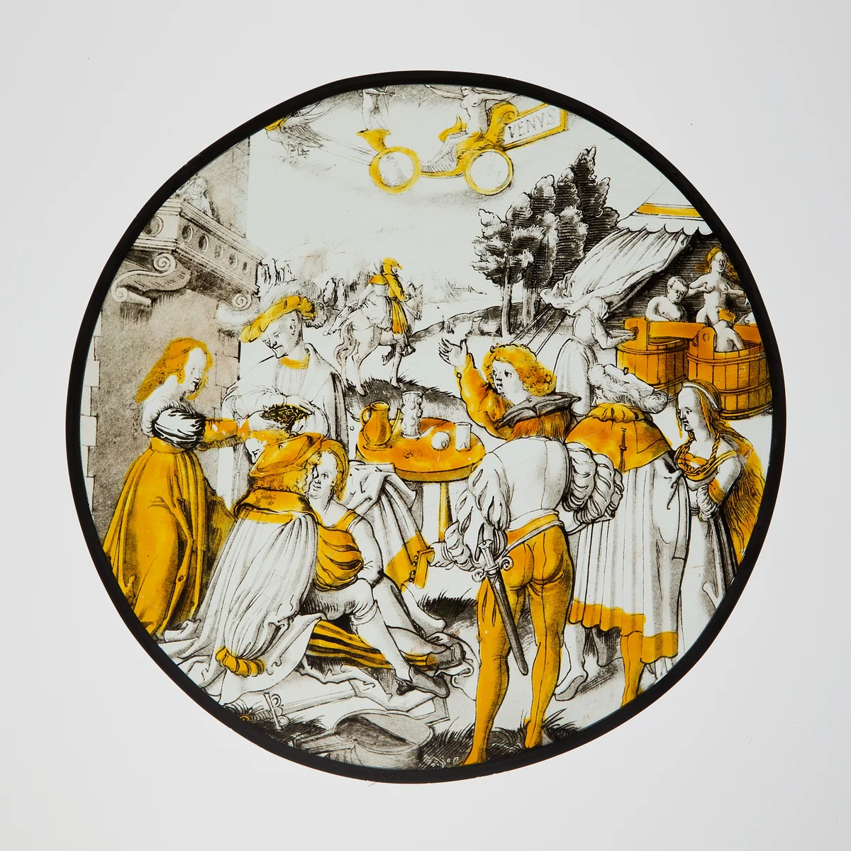 Roundel of The Planet Venus and Her Children by Jörg Breu, other, 1517-1533