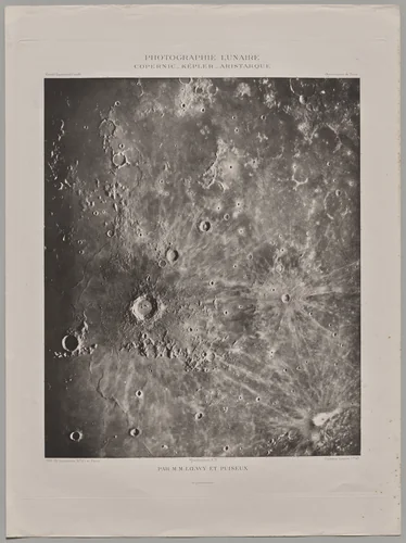 Photographie Lunaire: Copernic-Képler-Aristarique by Maurice Loewy, photograph, 1896