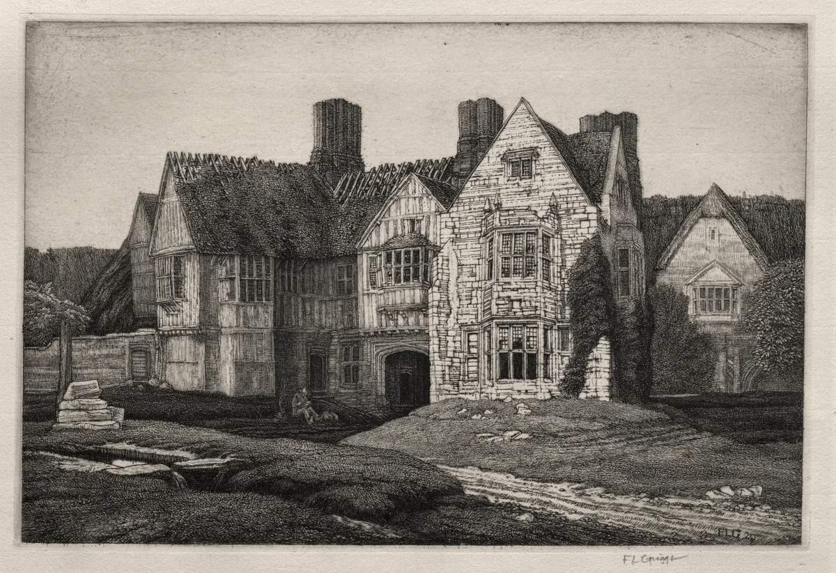 The Maypole Inn by Frederick Landseer Maur Griggs, print