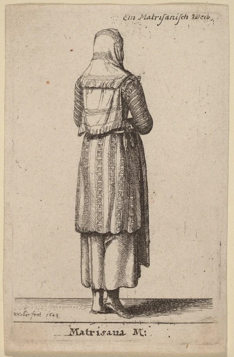Matrisana M. by Wenceslaus Hollar, print, 1648