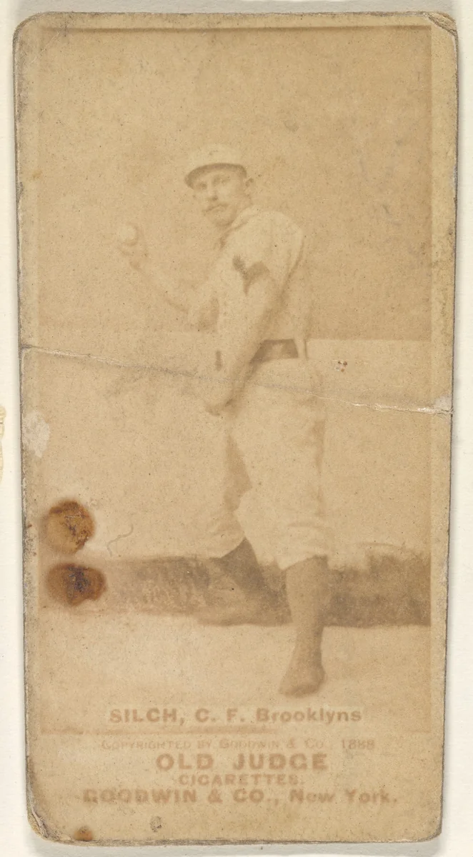 Silch, Center Field, Brooklyn, from the Old Judge series (N172) for Old Judge Cigarettes by Goodwin & Company, photograph, 1887-1890