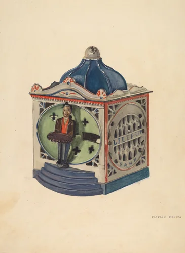 Toy Bank by Florian Rokita, index of american design, 1937