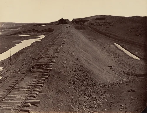 Plate 2. Granite Canon, from the Water Tank by Andrew Joseph Russell, photograph, 1869