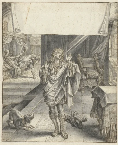 Frontispiece Design for Jacob Cats, Self-Strijt by Adriaen Pietersz van de Venne, drawing, 1619