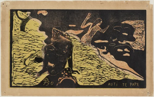 Auti te pape (Women at the River) from Noa Noa (Fragrant Scent) by Paul Gauguin, print, 1893