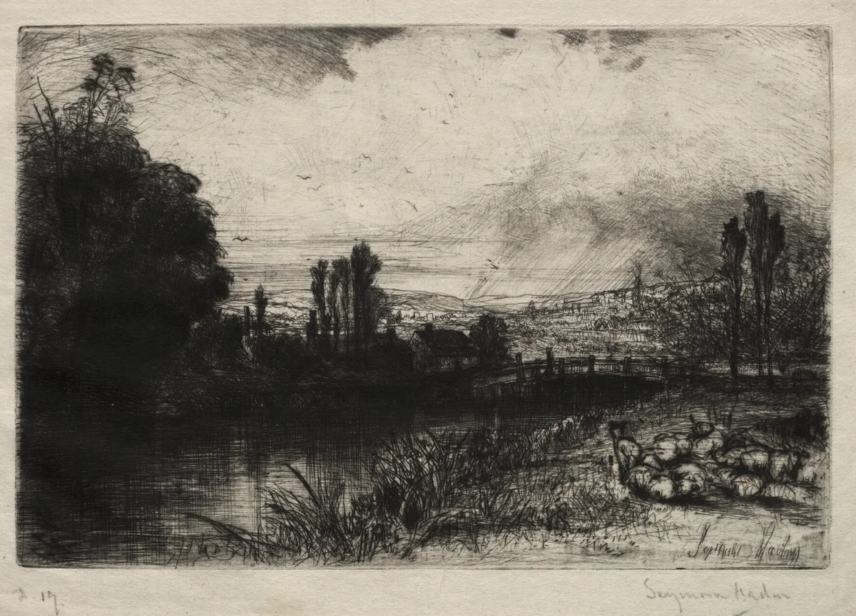 On the Test by Francis Seymour-Haden, print, 1859