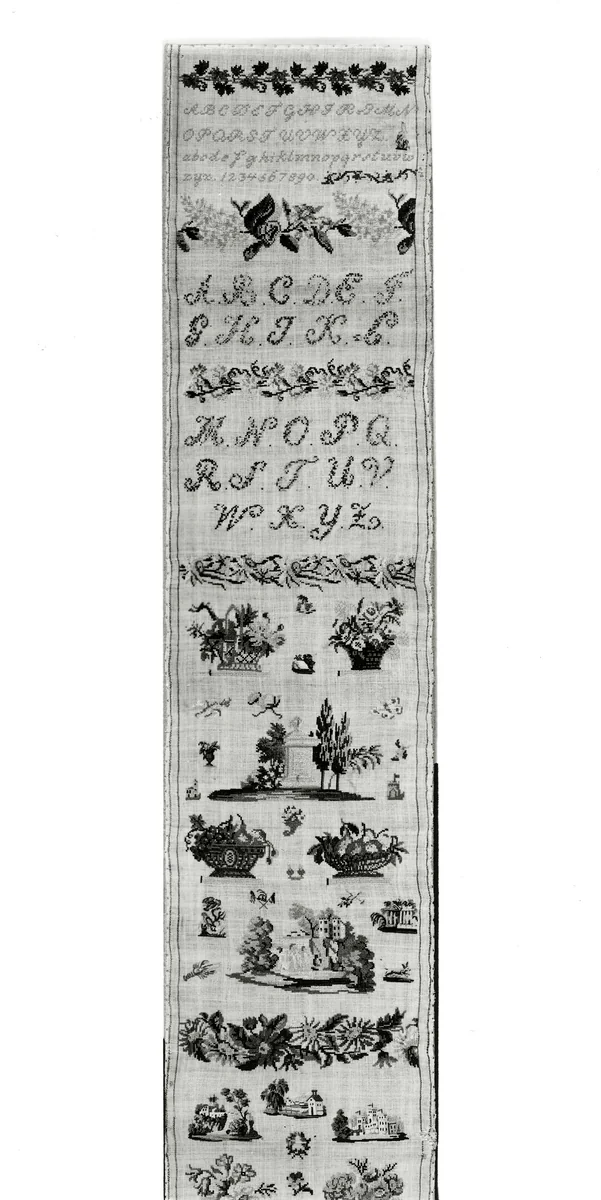 Sampler by Austria, textile, 1827