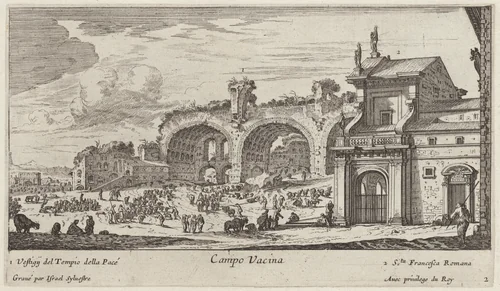 Campo Vacina by Israël Silvestre, print, 1640-1660