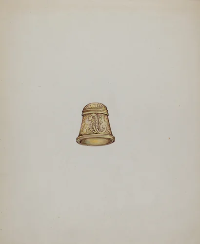 Gold Thimble by George Seideneck, index of american design, 1937