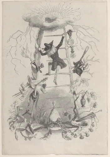 Illustration in Jérôme Paturot, by Louis Reybaud, Paris, 1846 by J. J. Grandville, print, 1841-1851
