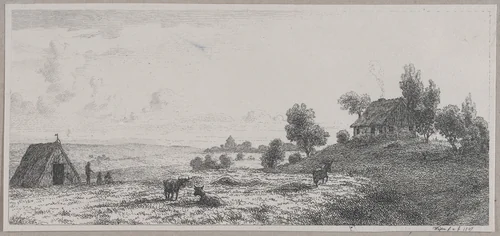 Rural View by Peter Vilhelm Carl Kyhn, print, 1842-1852