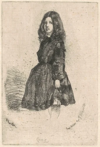 Annie by James McNeill Whistler, print, 1852-1862