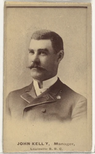 John O. "Kick" Kelly, Manager, Louisville Colonels, from the Old Judge series (N172) for Old Judge Cigarettes by Goodwin & Company, photograph, 1887-1890