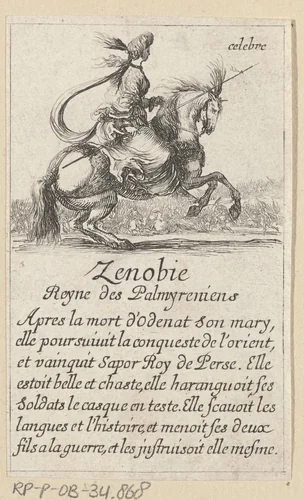 Zenobia by Stefano della Bella, print, 1620-1664