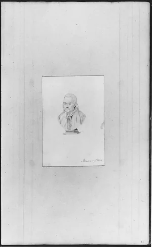 Sculpture Bust of Man (from Sketchbook) by John William Casilear, artwork, 1811-1893