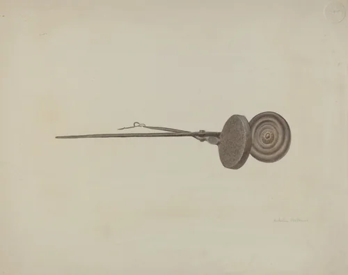 Waffle Iron by Ardella Watkins, index of american design, 1935-1942