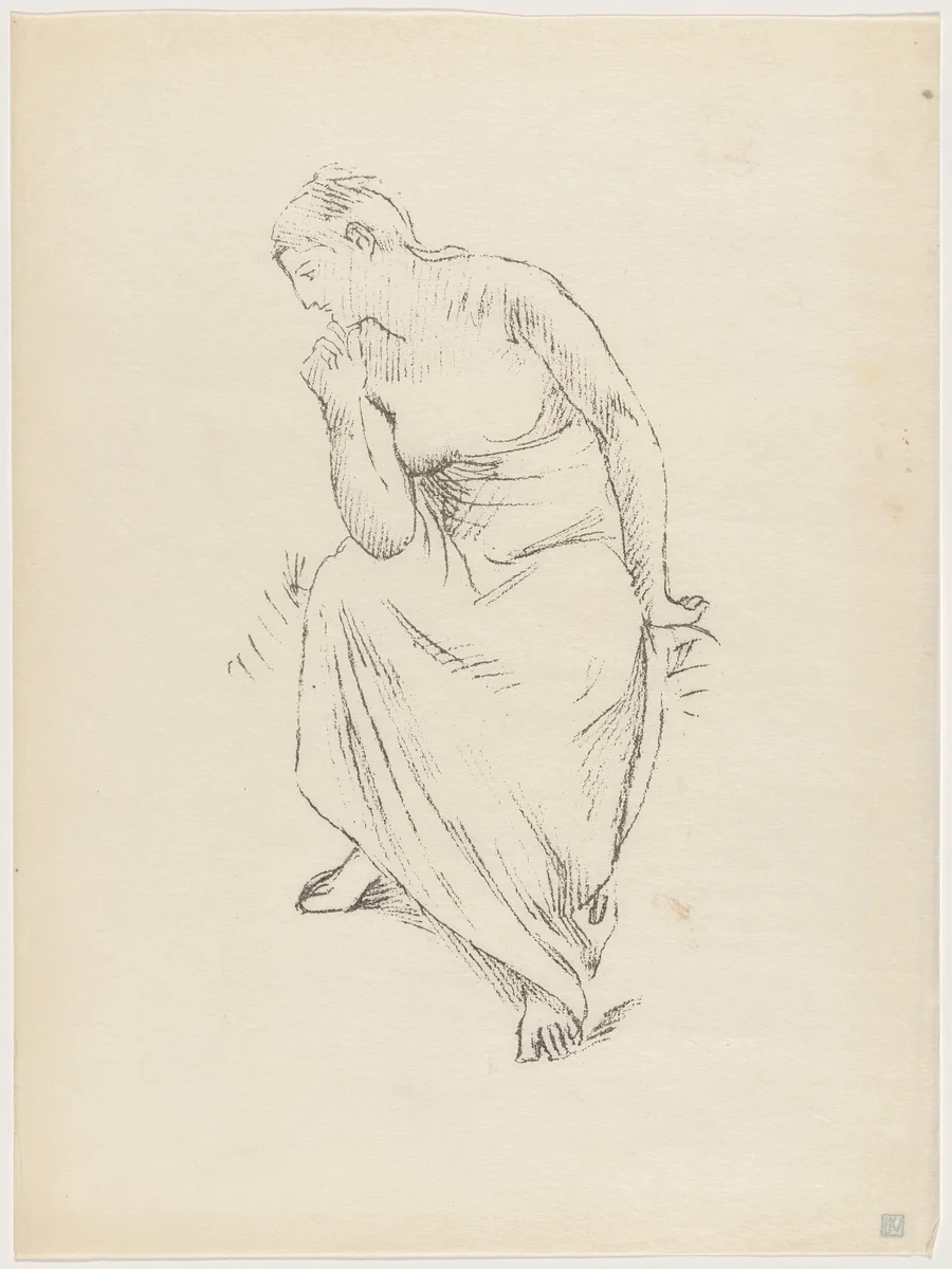 Etude by Pierre Puvis de Chavannes, print, 1895