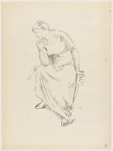 Etude by Pierre Puvis de Chavannes, print, 1895