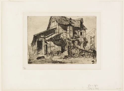 The Unsafe Tenement by James McNeill Whistler, print, 1858
