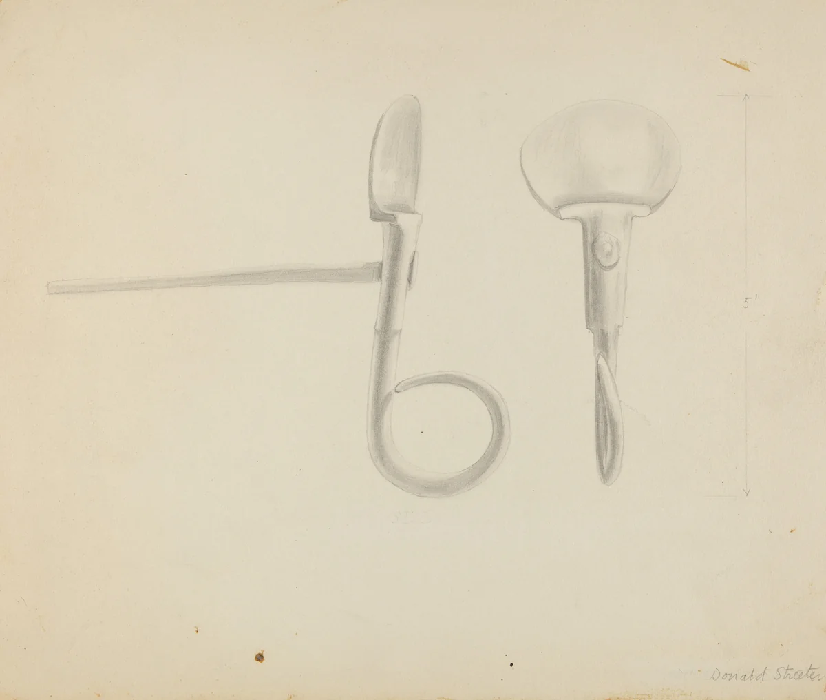 "Shutter Dog" by Donald Streeter, index of american design, 1936