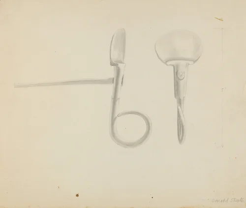 "Shutter Dog" by Donald Streeter, index of american design, 1936