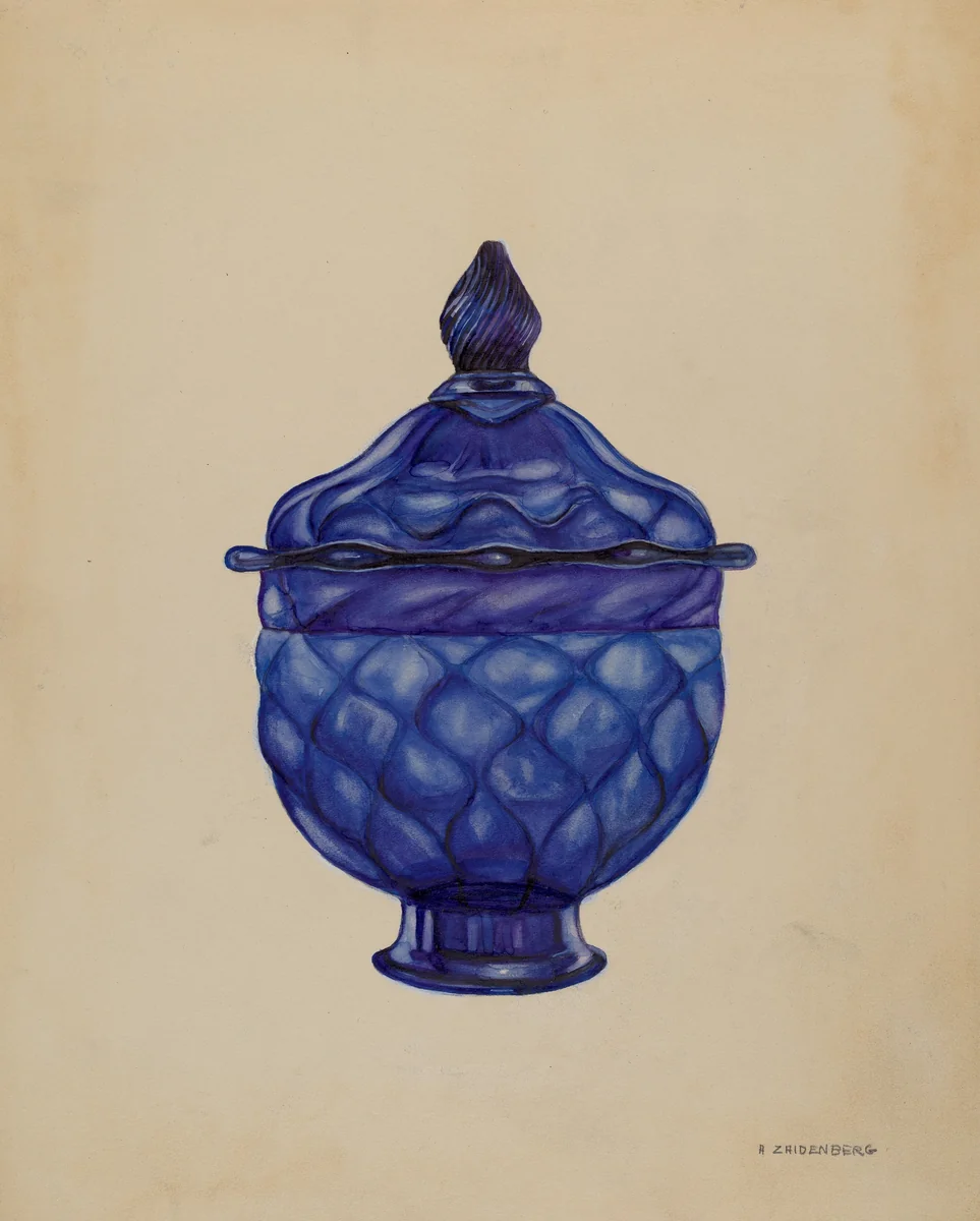 Sugar Bowl with Cover by Arthur Zaidenberg, index of american design, 1936