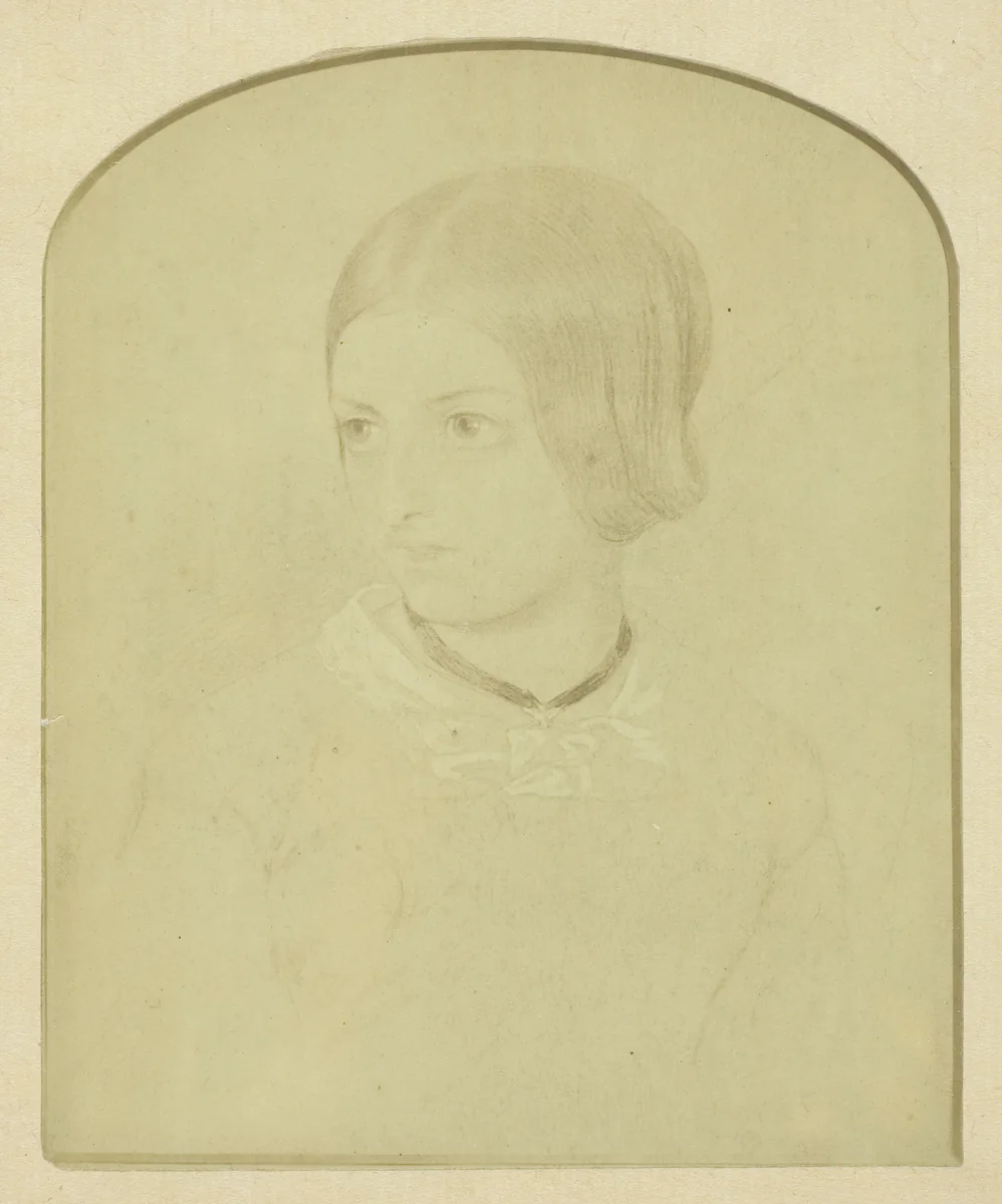 Drawing of Mrs. Craik by Benjamin Mulock, photograph, 1840-1870