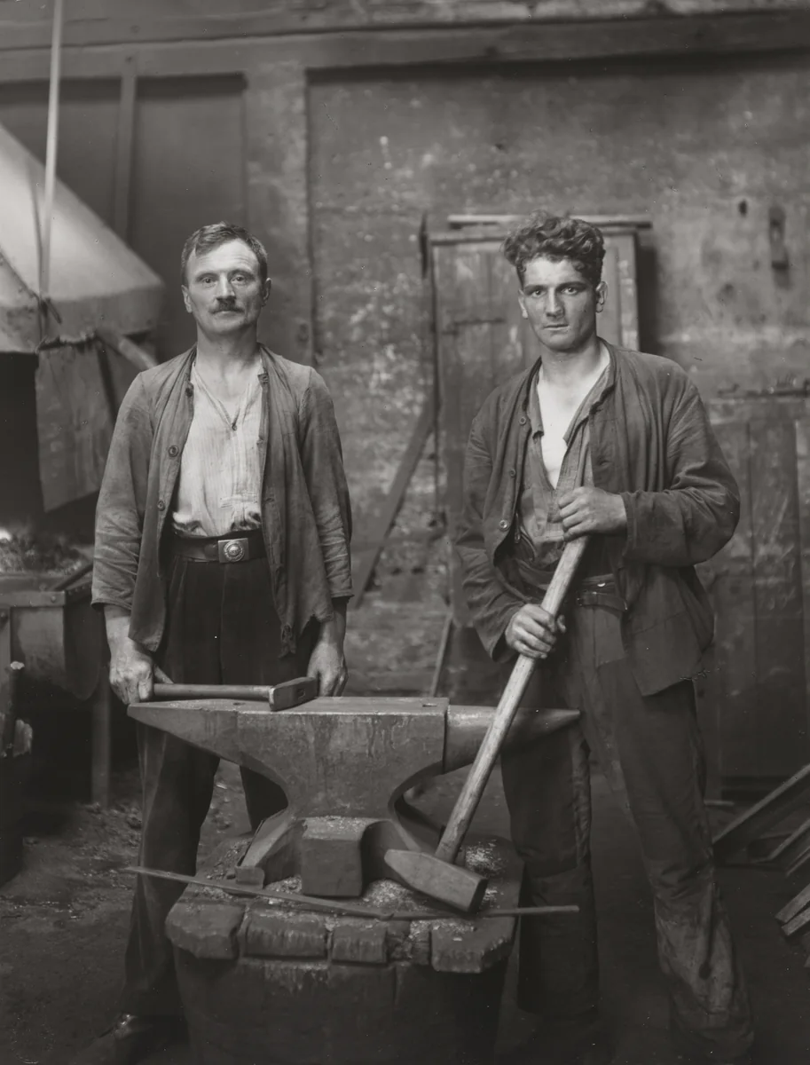 Blacksmiths by August Sander, photograph, 1926