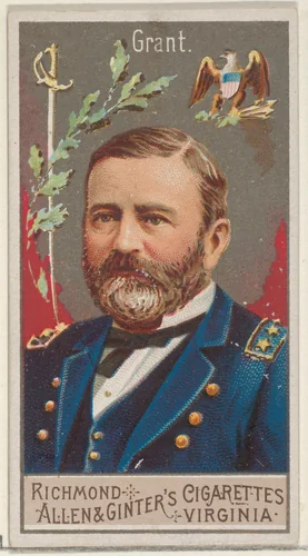 Ulysses S. Grant, from the Great Generals series (N15) for Allen & Ginter Cigarettes Brands by Allen & Ginter, print, 1888