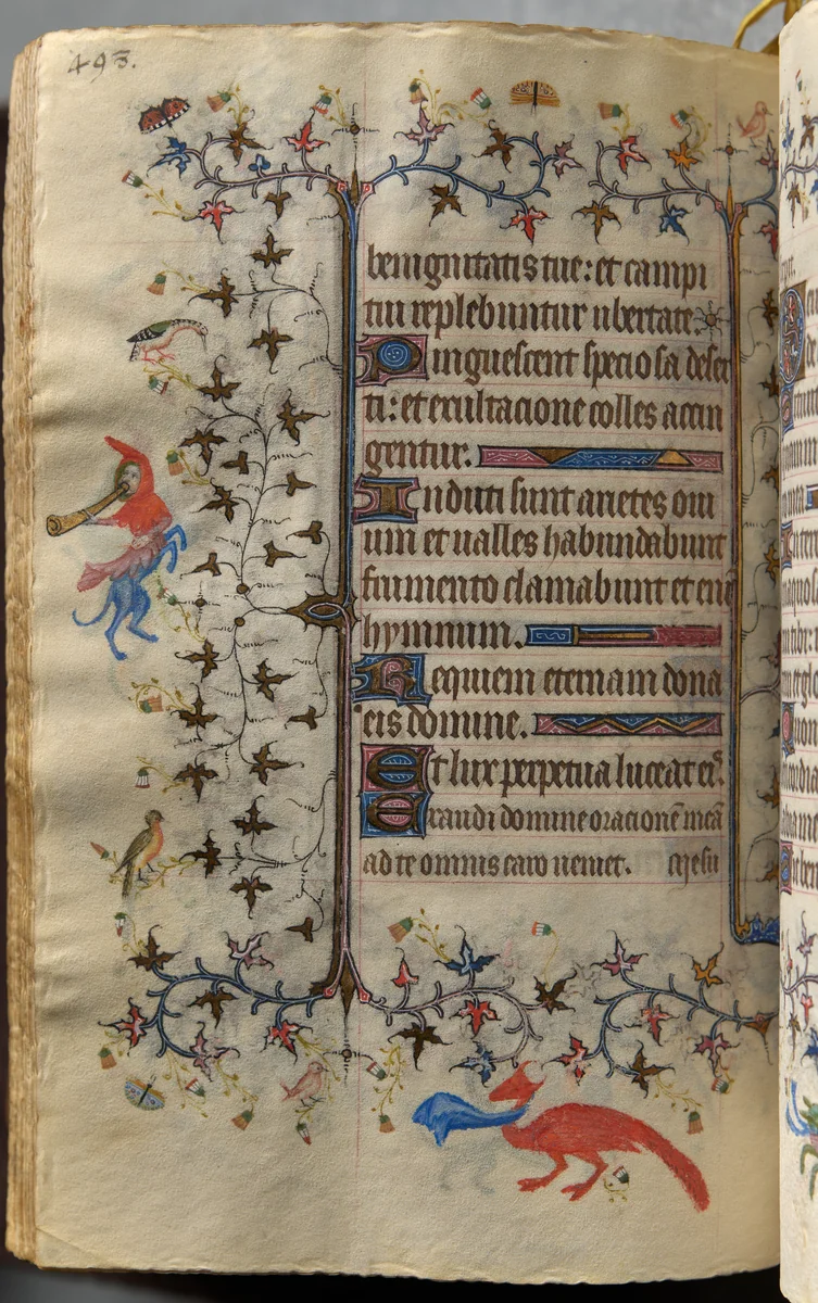 Hours of Charles the Noble, King of Navarre (1361-1425): fol. 243v, Text by Master of the Brussels Initials and Associates, book, 1400-1410