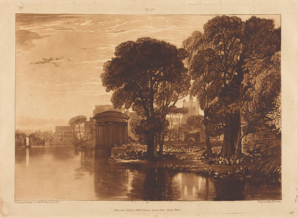 Isleworth by Joseph Mallord William Turner, print, 1819