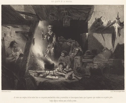 ...il tomo sus simples... by Célestin Nanteuil, print, 1855