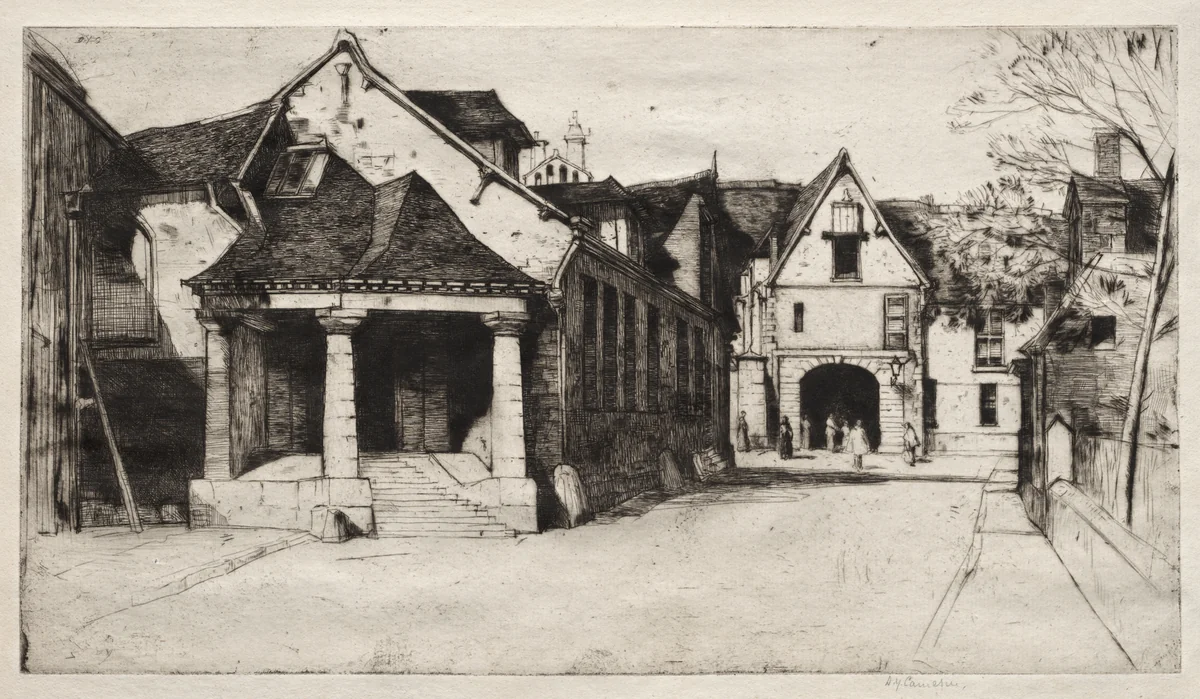 Old Museum, Beauvais by David Young Cameron, print, 1917