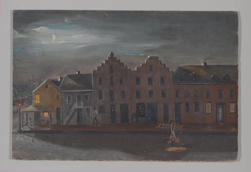 The Lamp Lighter by William P. Chappel, artwork, 1870