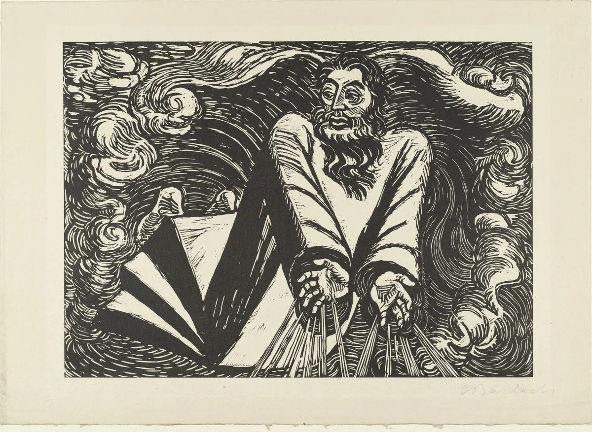 The Transformations of God (Die Wandlungen Gottes) by Ernst Barlach, print, 1922