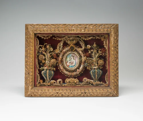 Shadow Box with Miniature of Saint Ursula by England, other, 1675-1725