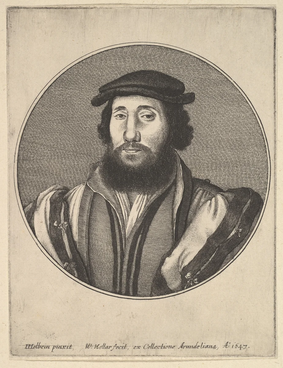 Bearded Man by Wenceslaus Hollar, print, 1647
