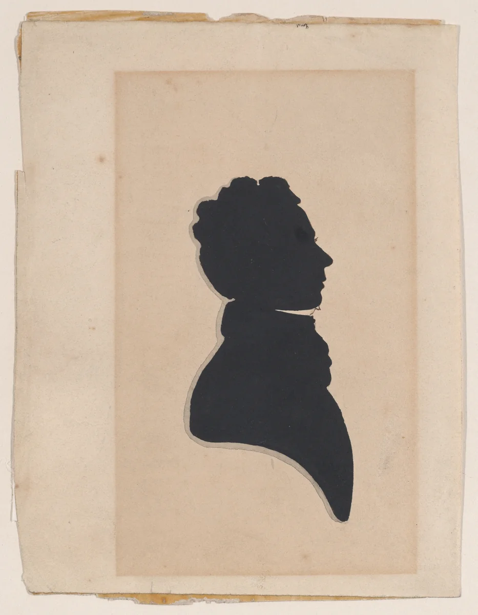 Silhouette of John Brent, Jr. by A. Brent, drawing, 1800-1900