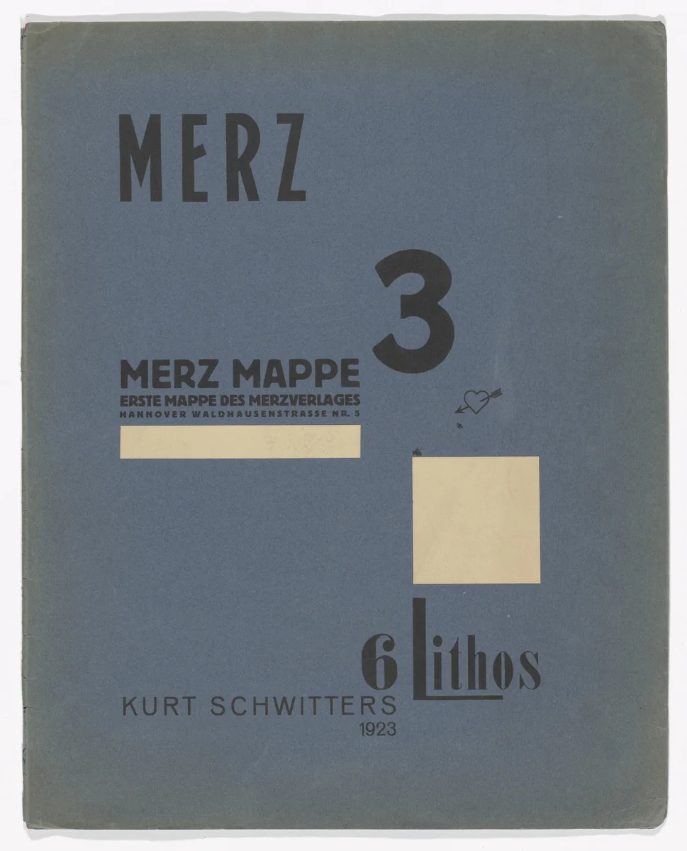 Plate 1 from Merz 3 by Kurt Schwitters, print, 1923