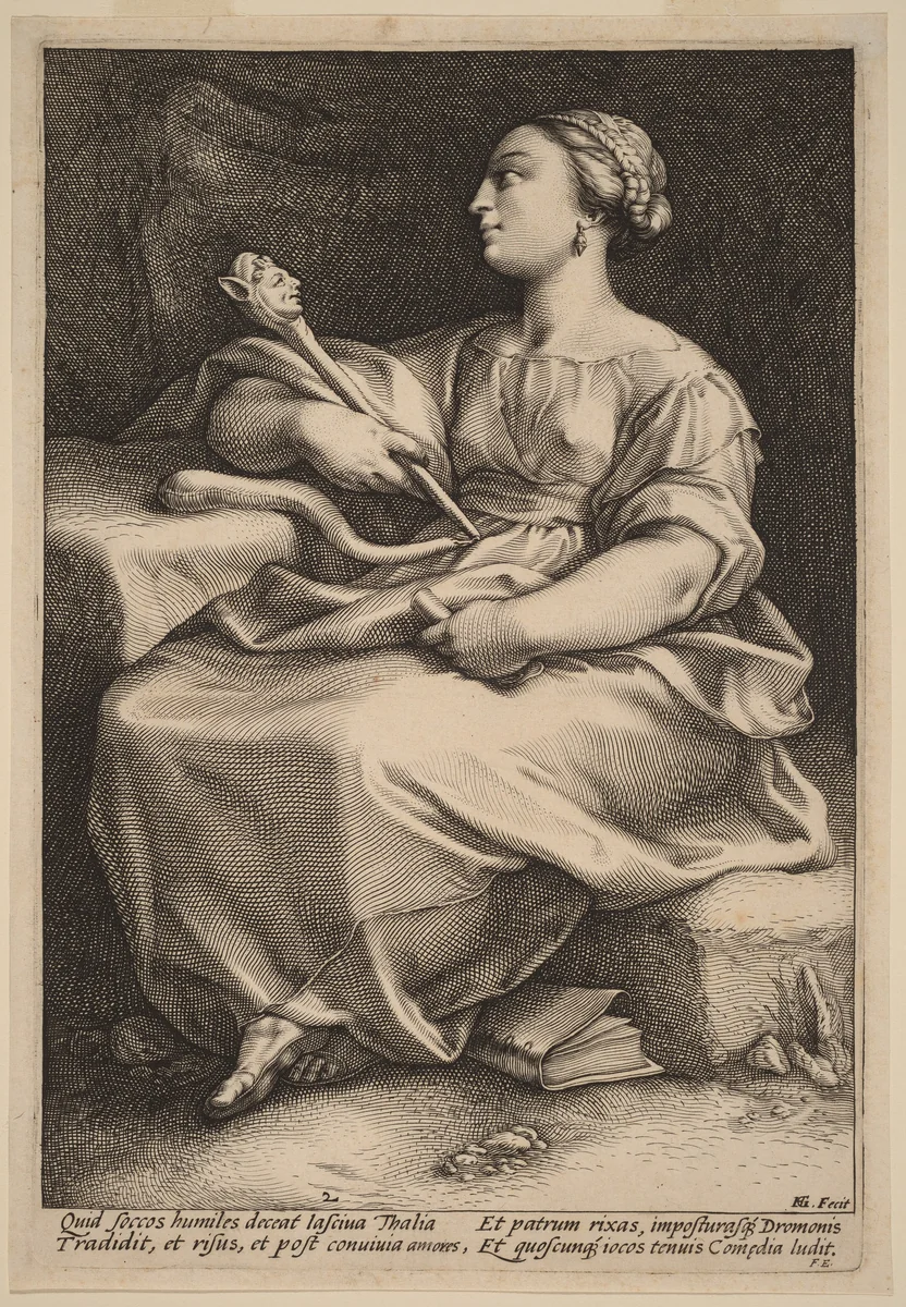 Thalia by Hendrick Goltzius, print, 1592