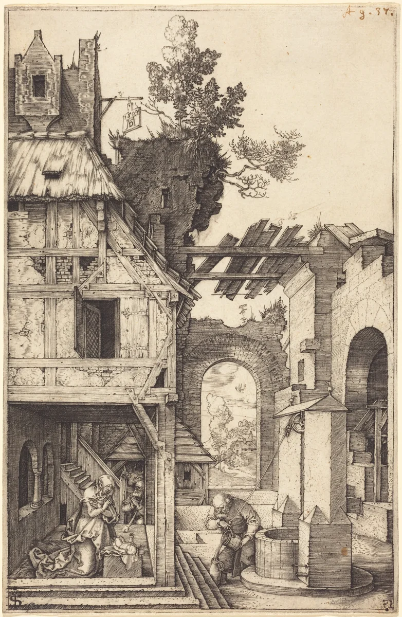 The Nativity by Albrecht Dürer, print, 1504