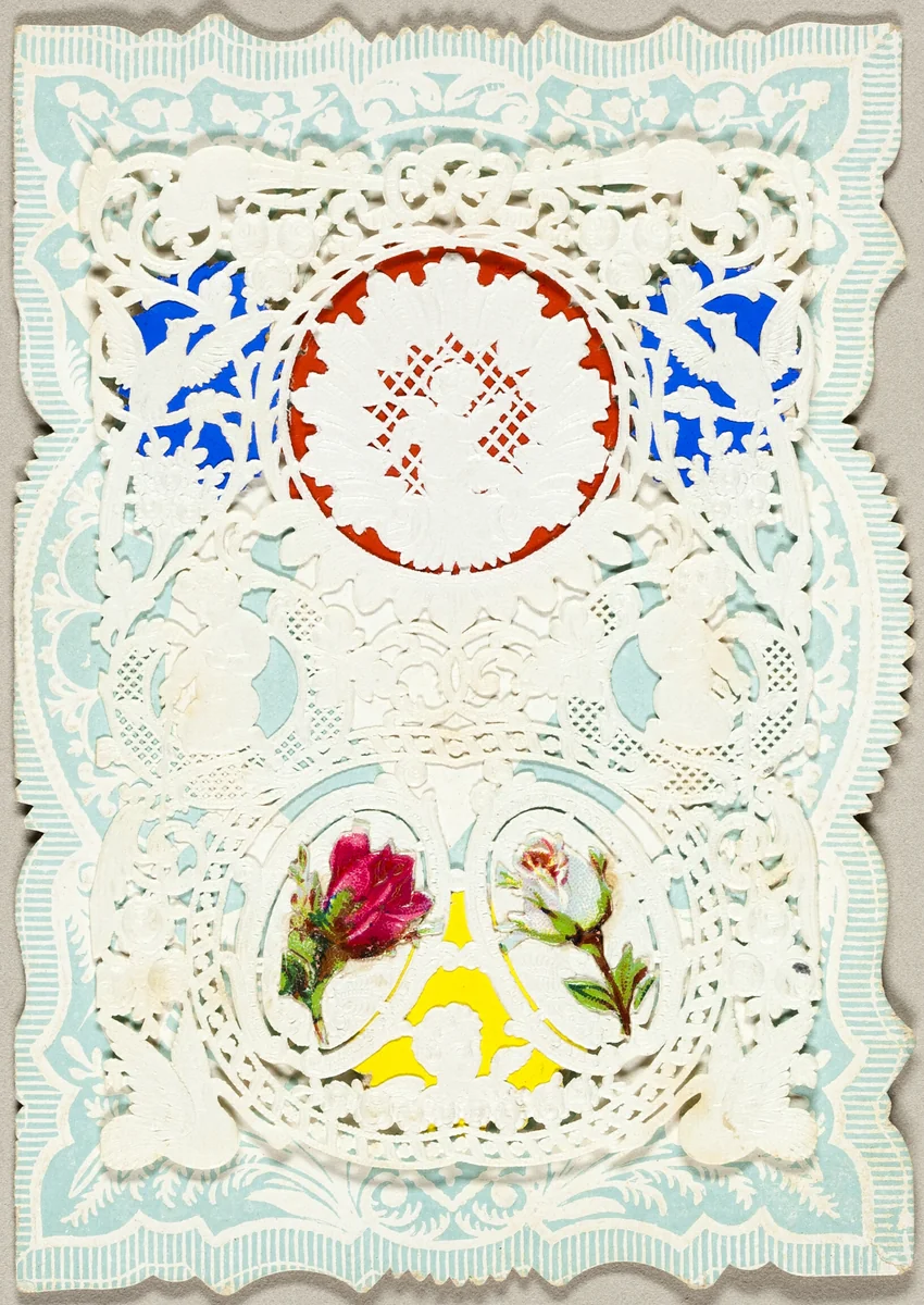 Untitled Valentine (Flowers and Putti) by Mullord Brothers, other, 1850-1870