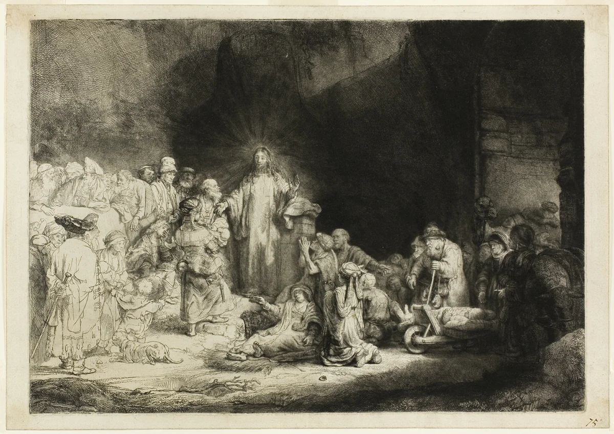 The Hundred Guilder Print by Rembrandt van Rijn, print, 1643-1653
